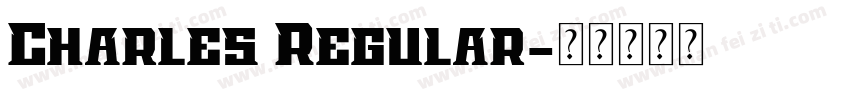 Charles Regular字体转换